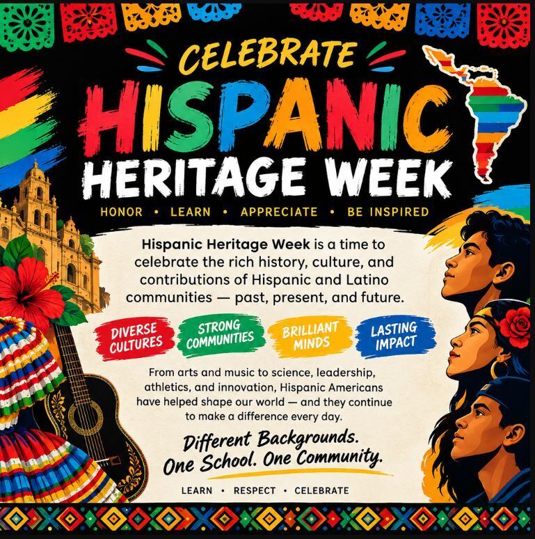  Hispanic Heritage Month, observed from September 15th through October 15th. During this time, we honor the rich cultures and significant contributions of Latino and Hispanic Americans.