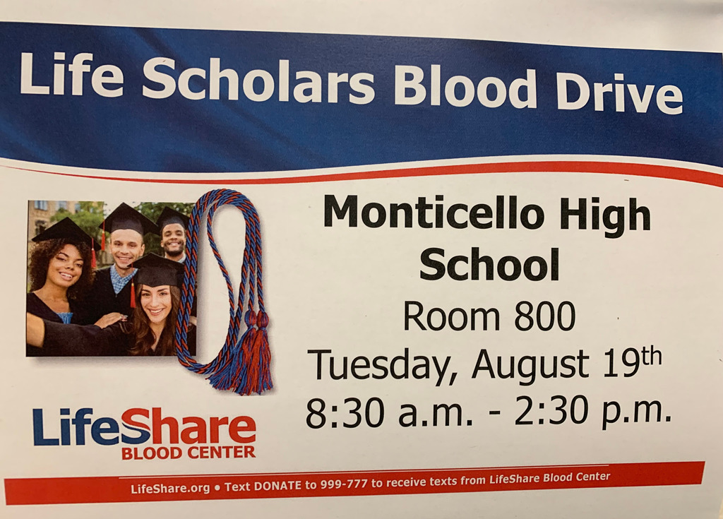 life scholars blood drive august 19