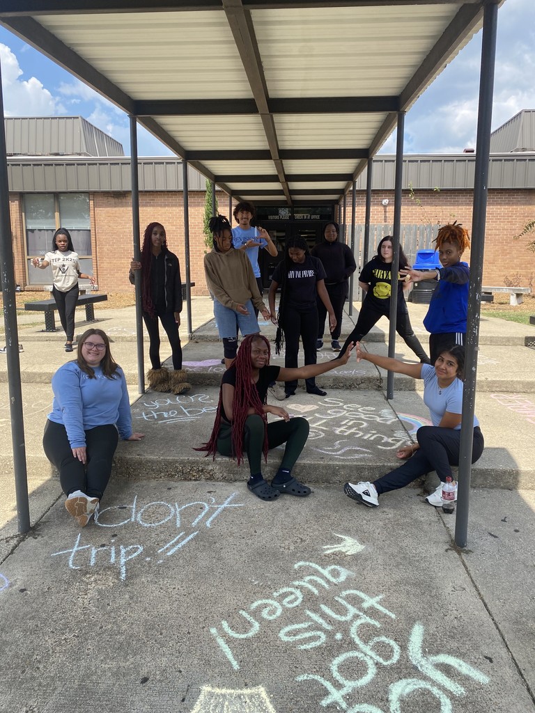 students with positive text