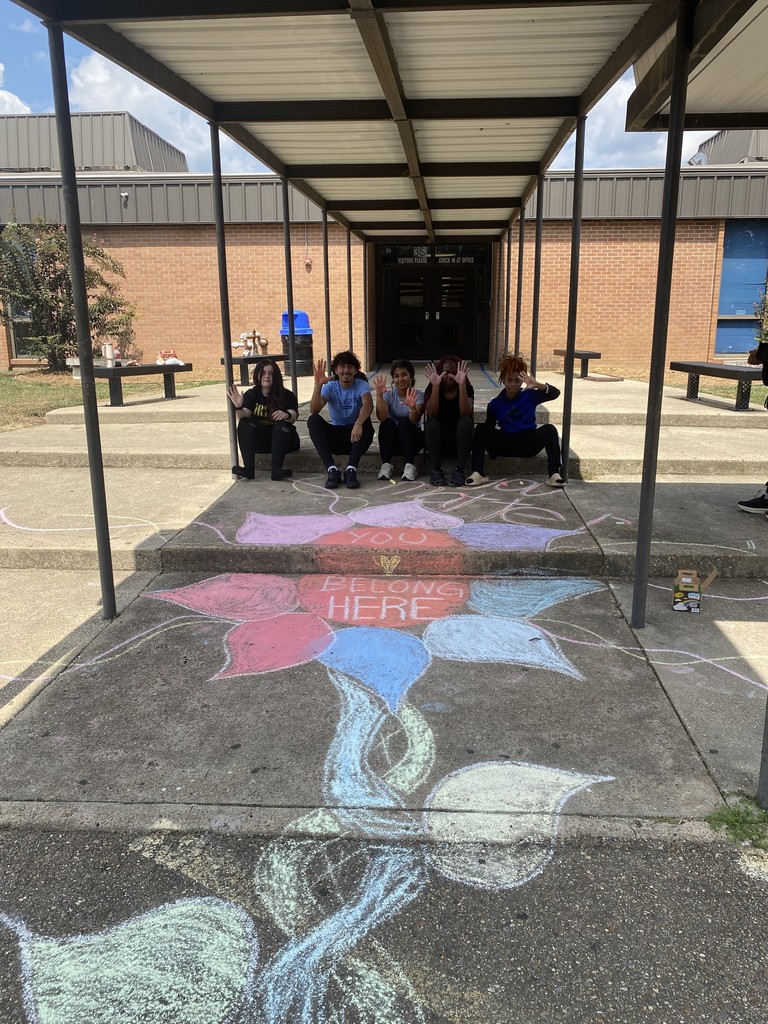 students with flower