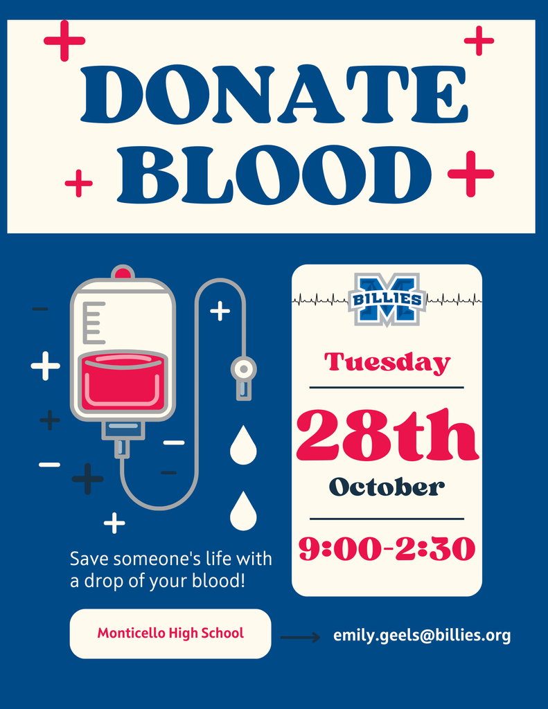 Blood Drive at MHS Oct 28