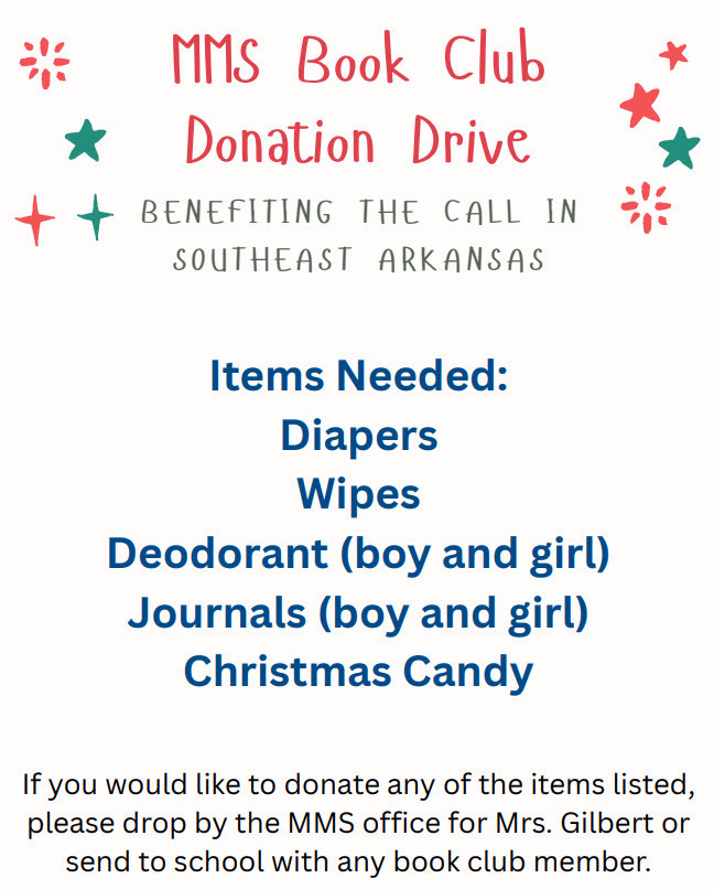 mms book club donation drive