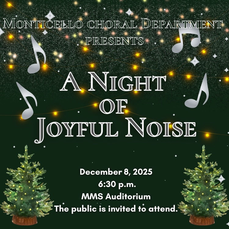 Christmas concert information Dec 8 @630
