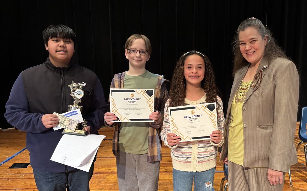 students and woman standing