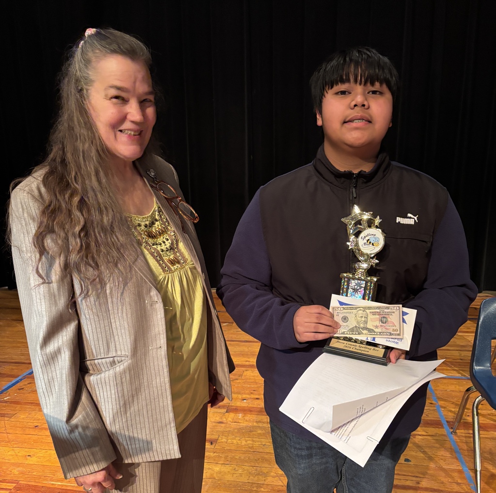 student and woman standing