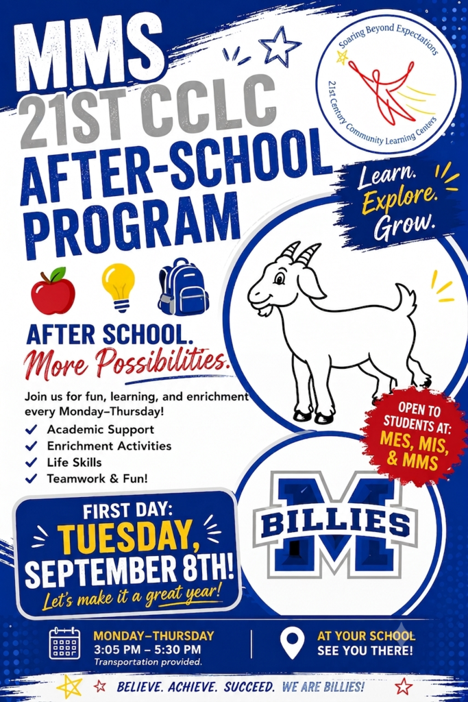MMS After School Program Announcement