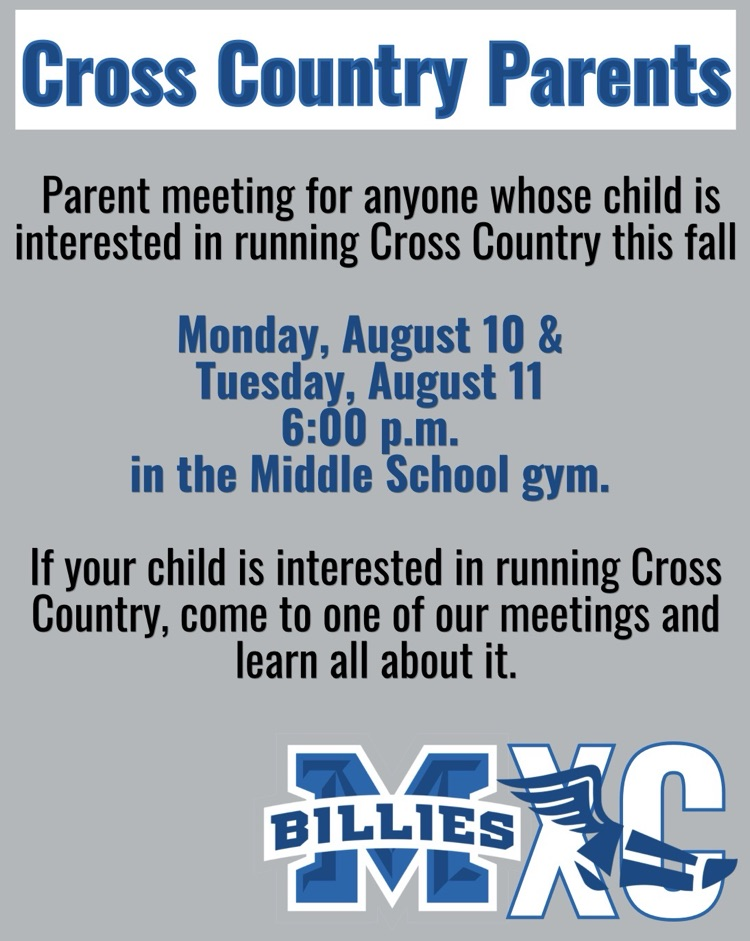 cross country info meeting