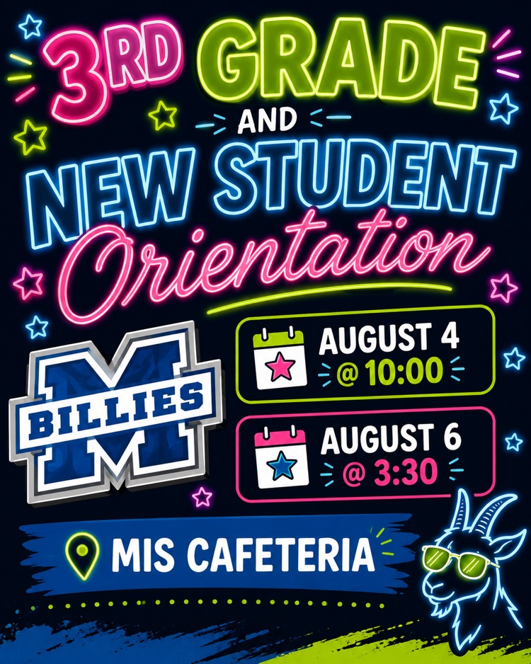 All 3rd grade and new students