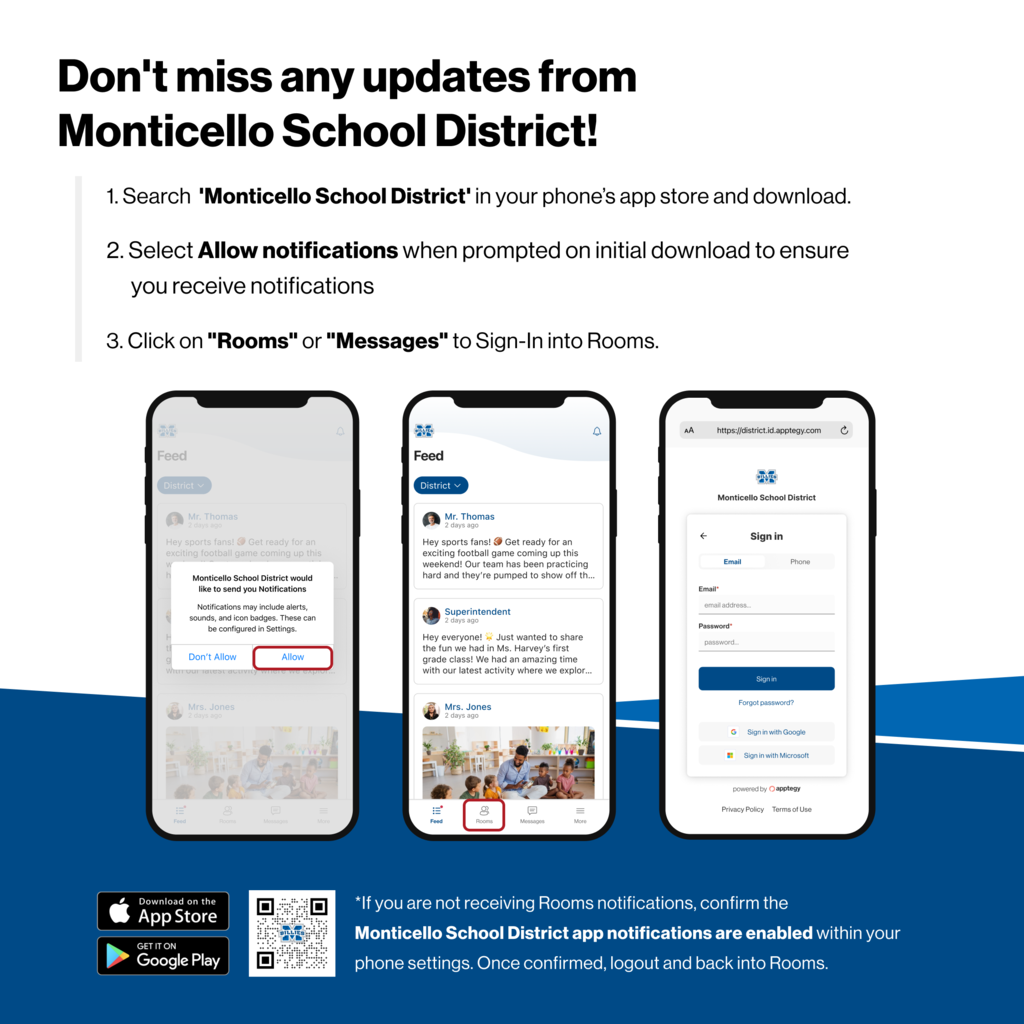 Don't miss any updates from Monticello School District!
