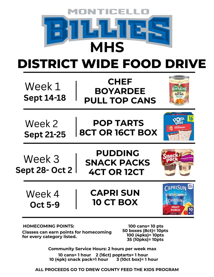 homecoming food drive