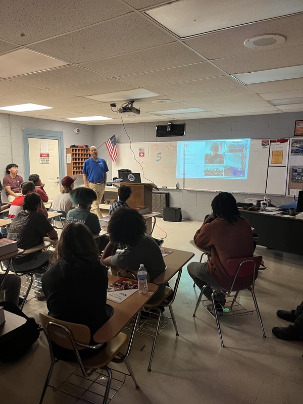 students sitting in desks