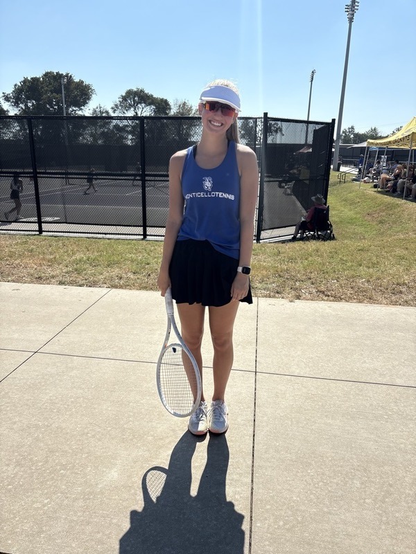 tennis girl standing