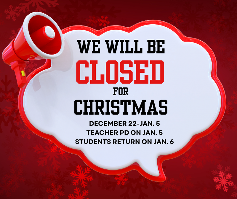 closed for Christmas