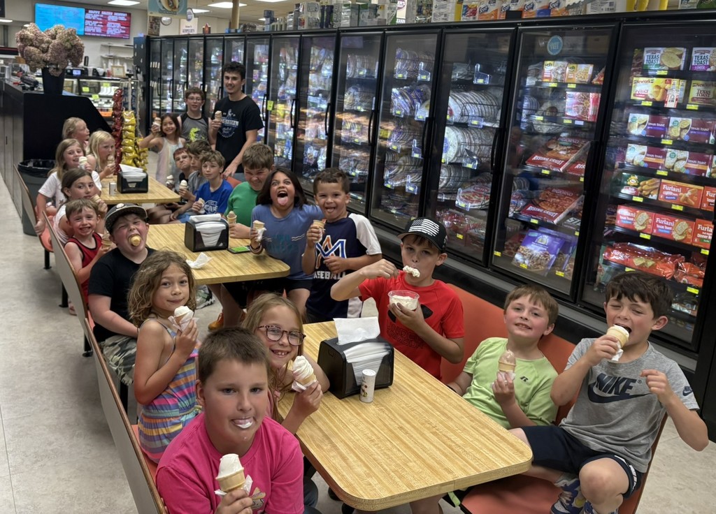 Daycare Kids Eating Ice Cream