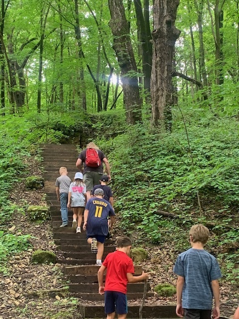 Students Hiking at Welty Park