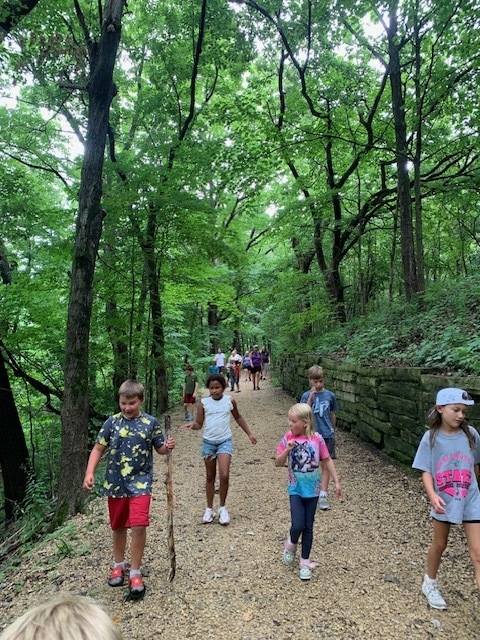 Students Hiking at Welty Park