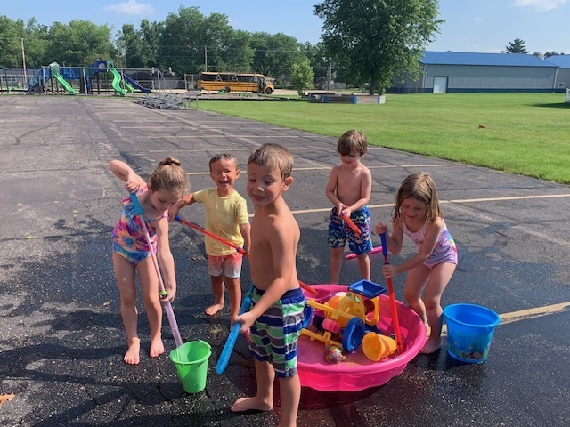 Students Playing with Water 