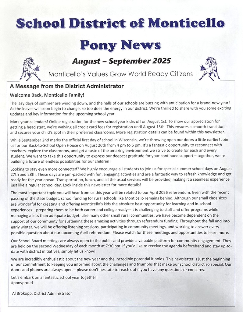 August-September 2025 Newsletter Cover