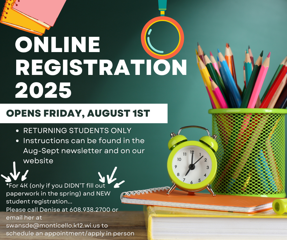 2025 Online Registration Reminder