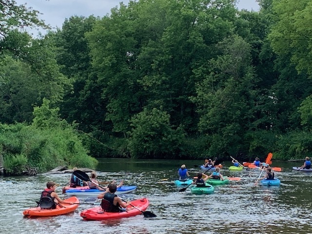Students Kayaking
