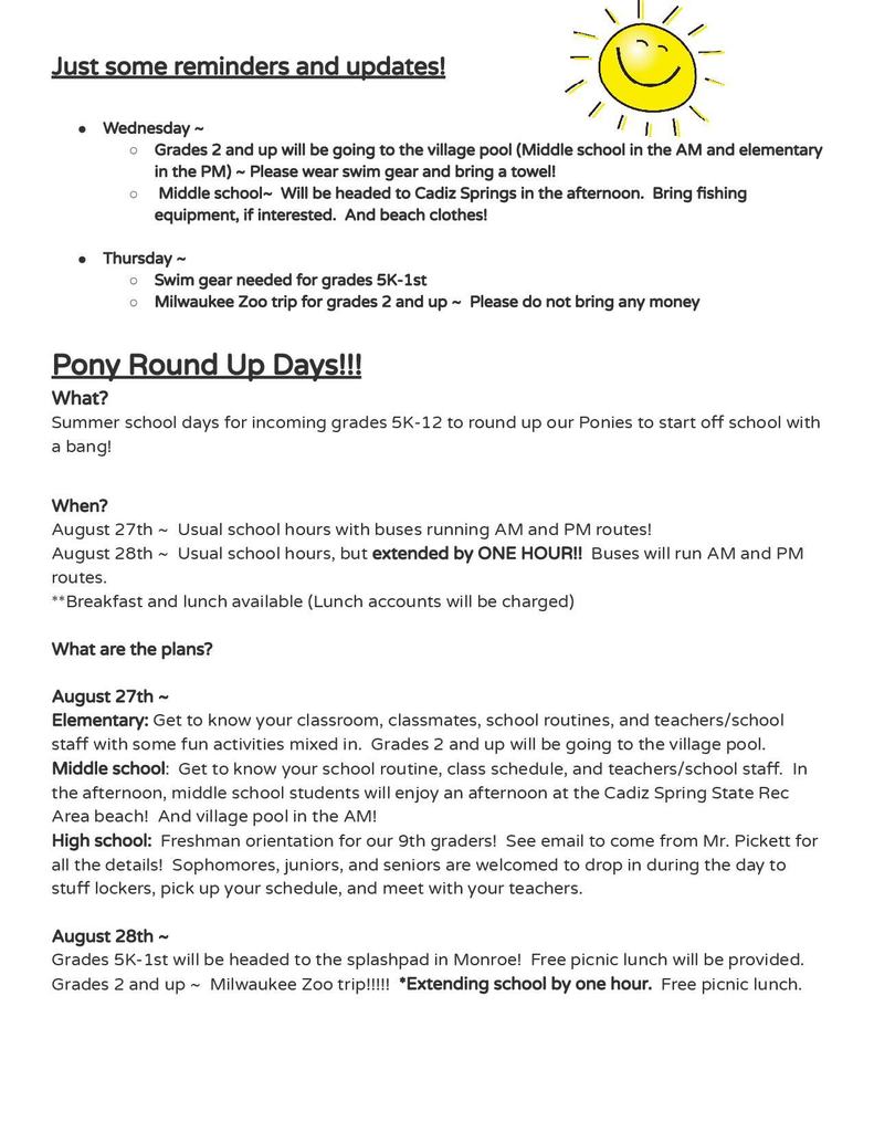 Pony Round Up days 2025