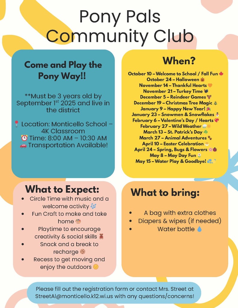 Pony Pals Community Club Information