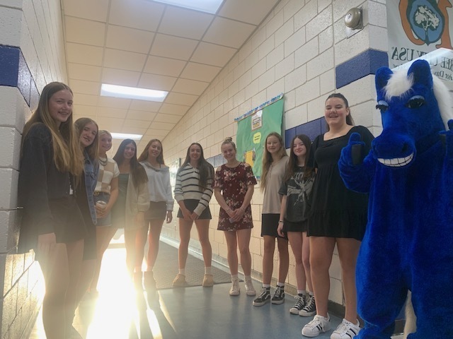 Volleyball Players and Pony