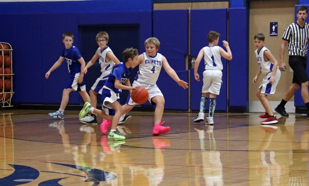 Students Playing Basketball