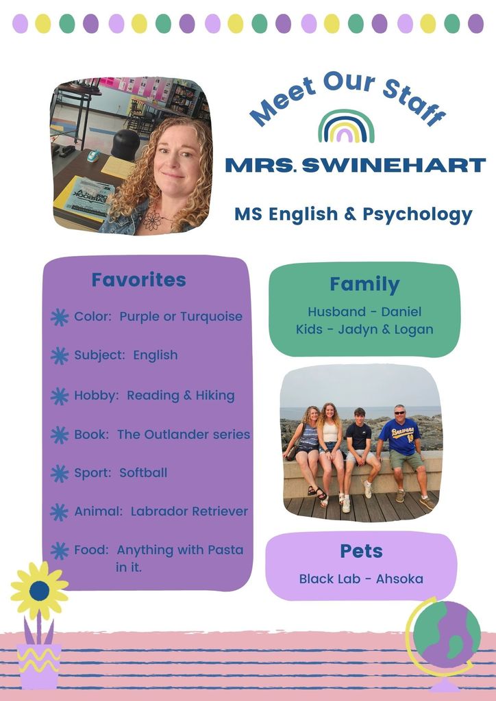 Meet Our Staff - Mrs. Swinehart