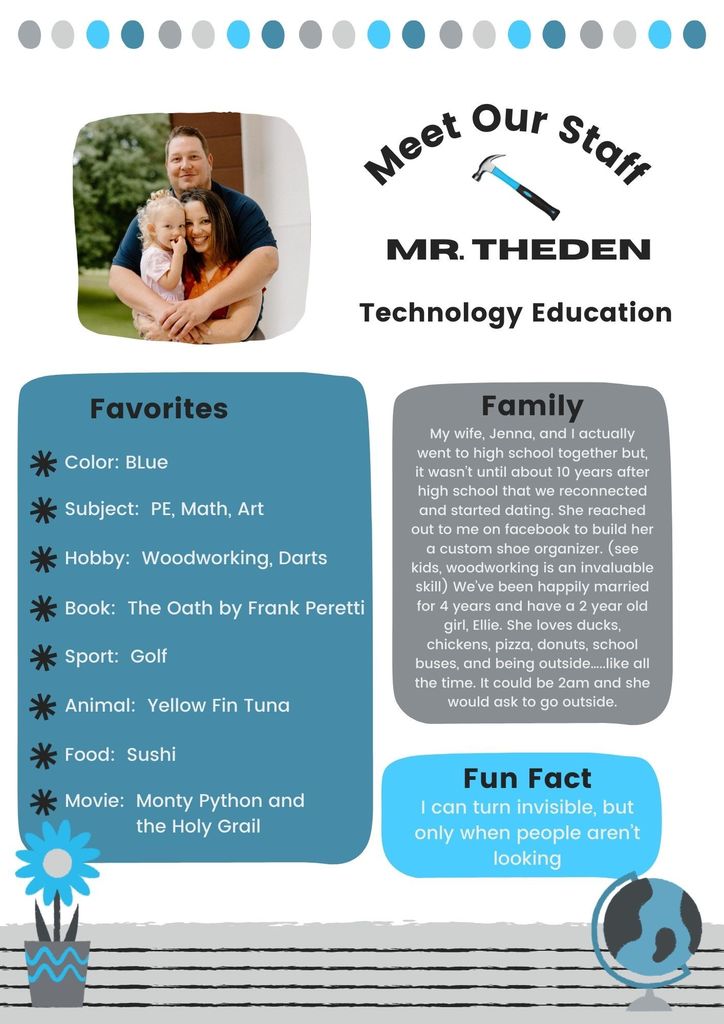 Meet Our Staff - Mr. Theden