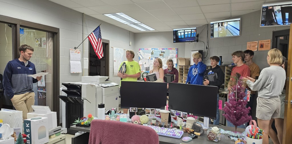Principal, Spanish 3 Students and Teacher