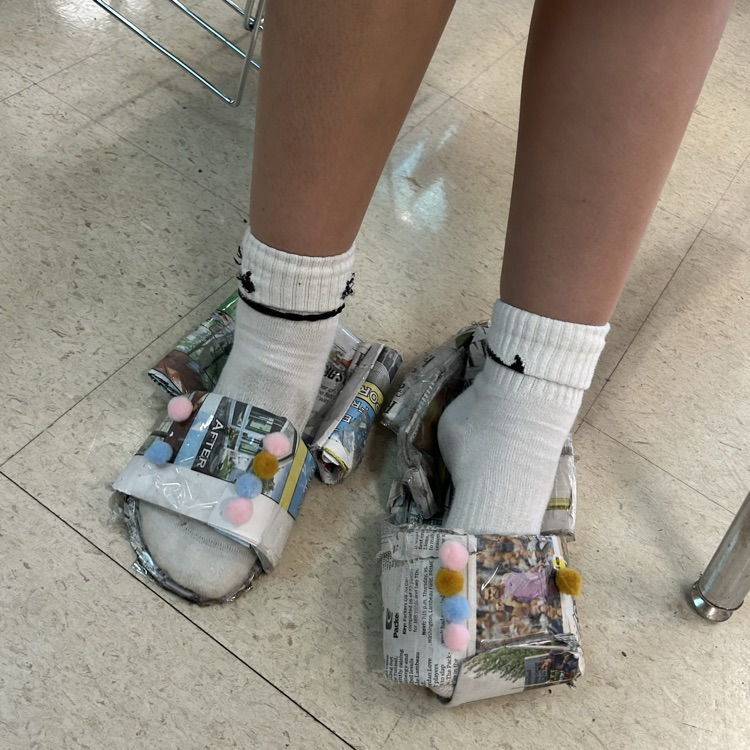 Homemade Shoes by the 7th Grade Engineering Class