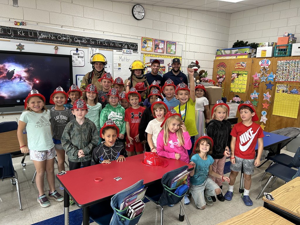 Second Grade Students with Fire People