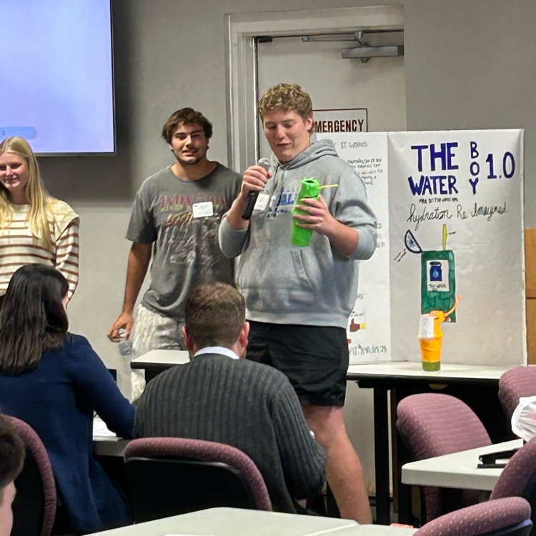 Monticello FBLA Student Giving a Presentation