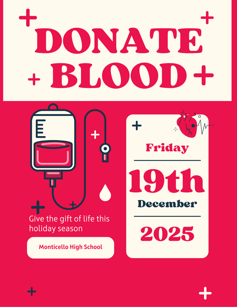Monticello NHS Blood Drive Info