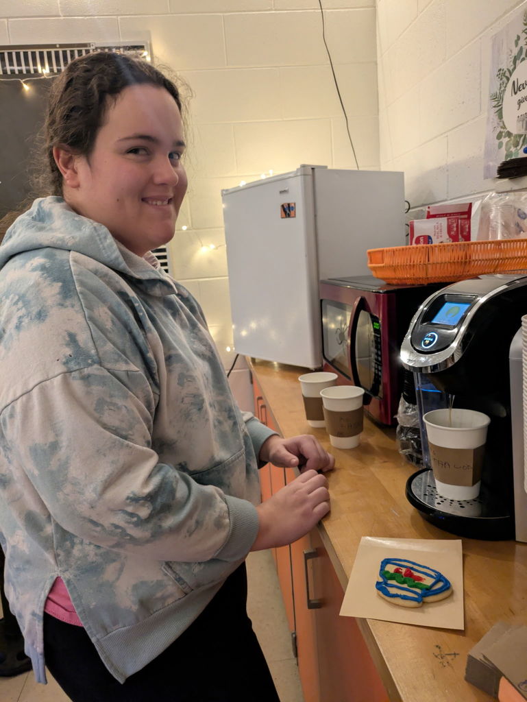 Student Making Coffee