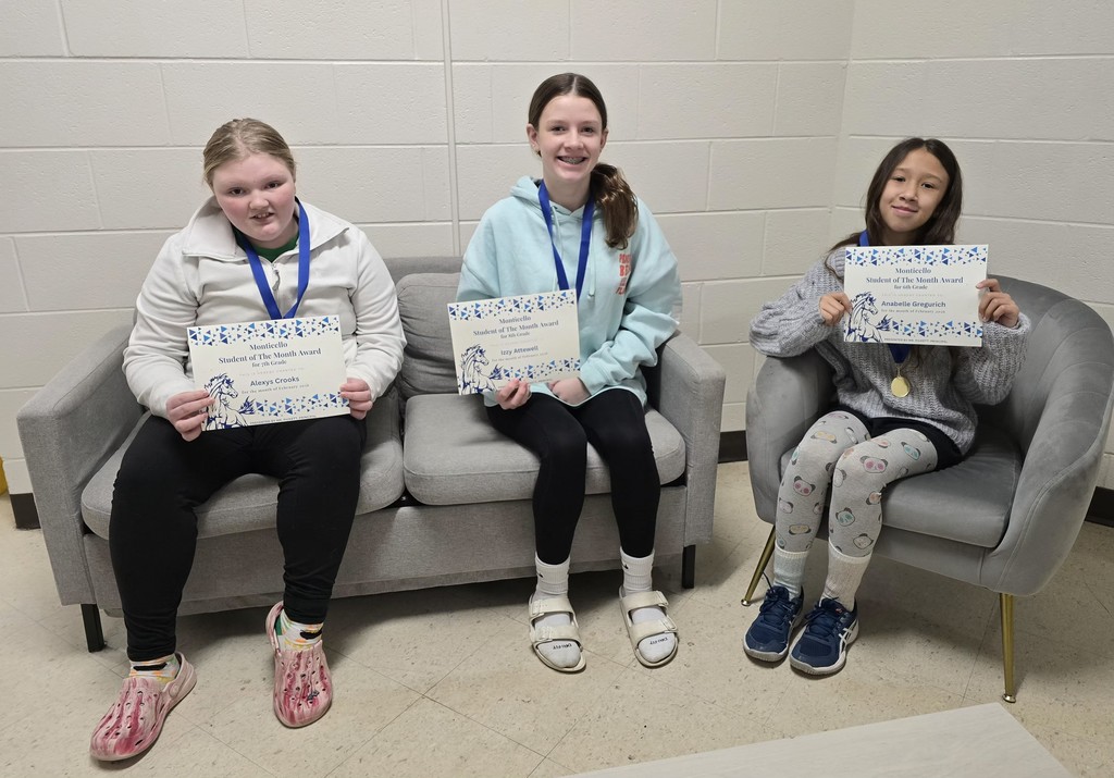 Middle School Students of the Month
