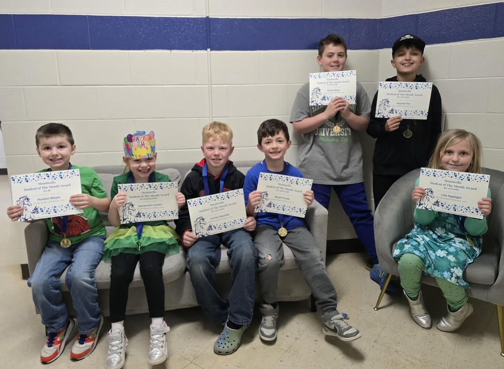 Elementary Students of the Month