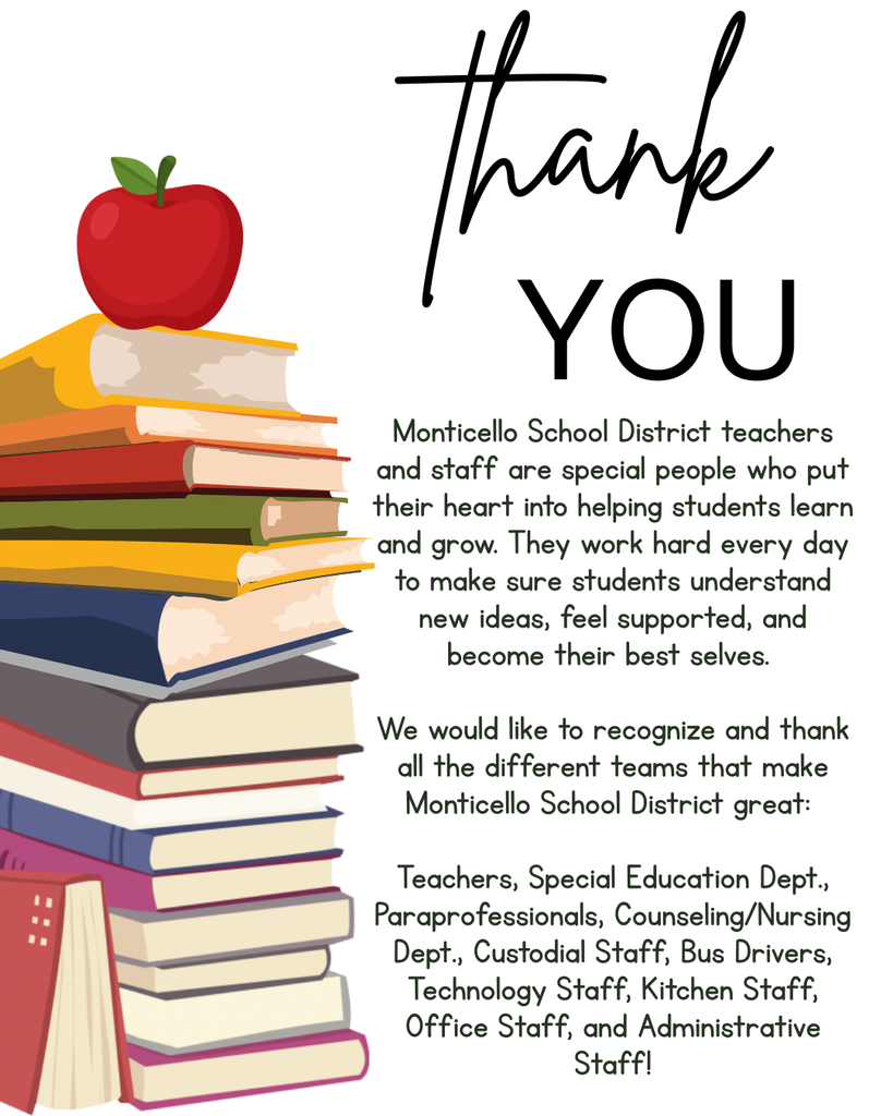 apple and books thank you to staff