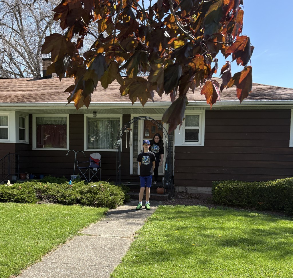 students delivering treats to neighbors