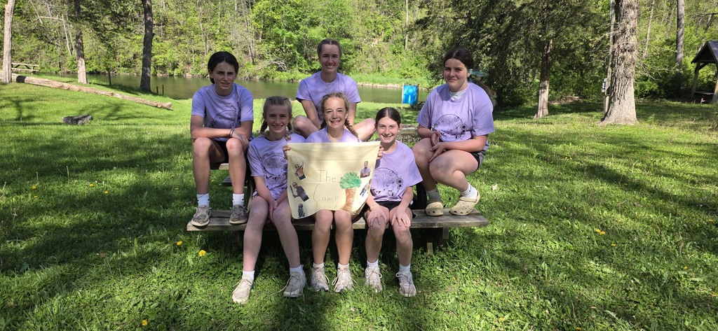 campers and counselor