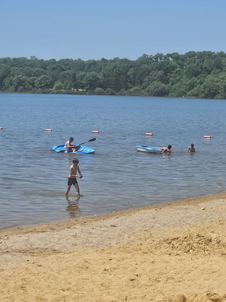students kayaking