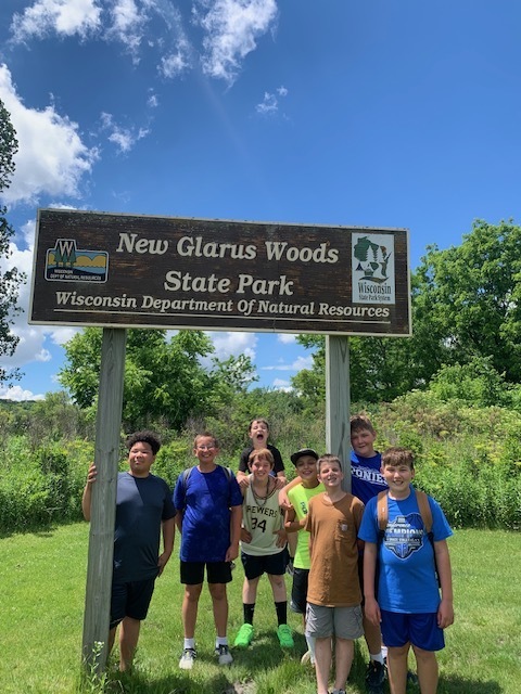 students at new glarus woods
