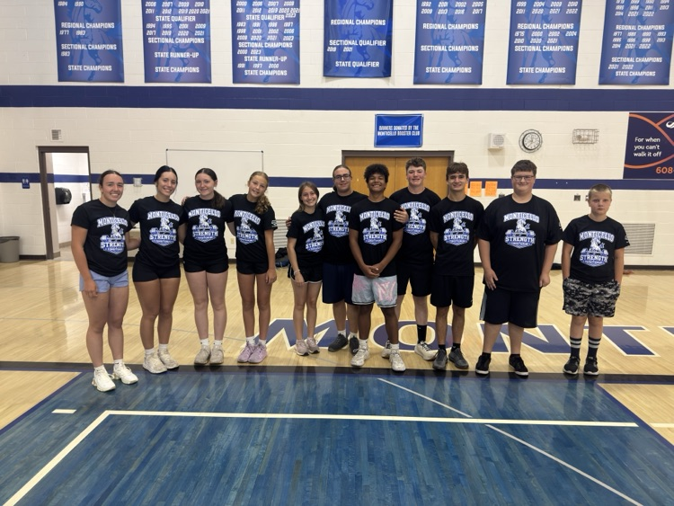 athletes standing in the gym