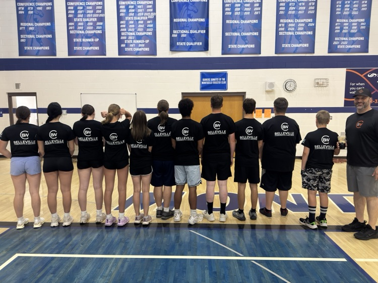 athletes standing in the gym