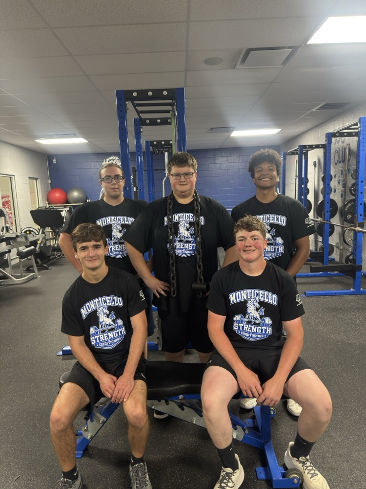 athletes in the weight room