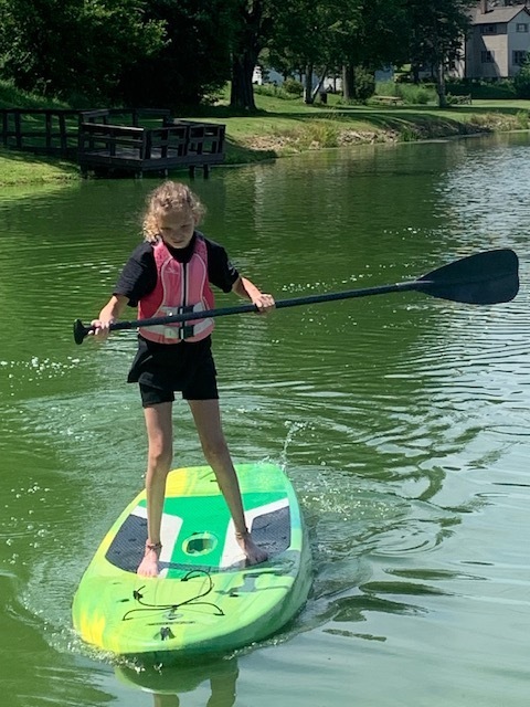 girl kayaking