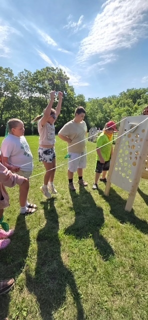 students playing outdoor games