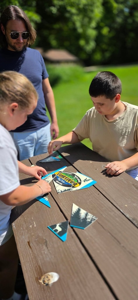students playing a game