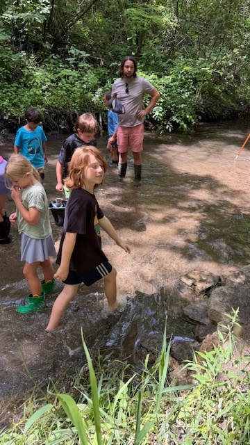 2nd-4th graders at Nature of the Confluence in Beloit, WI